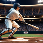 **Baseball batter in intense game:** "Focused baseball batter at home plate, bases loaded, dramatic stadium lighting, determined expression, high-stakes game atmosphere."